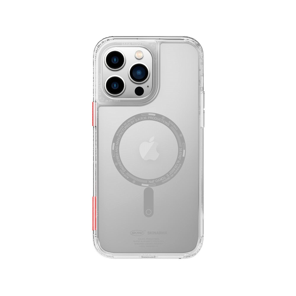 iPhone 14 Pro Max Kılıf SkinArma Şeffaf Airbag Tasarımlı M-safe Şarj Özellikli Saido Kılıf