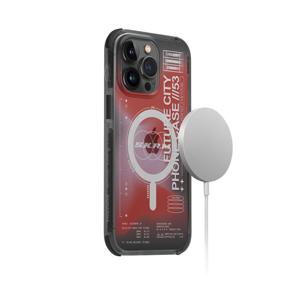 iPhone 14 Pro Max Kılıf SkinArma Şeffaf Airbag Tasarımlı M-safe Şarj Özellikli Shorai Kılıf