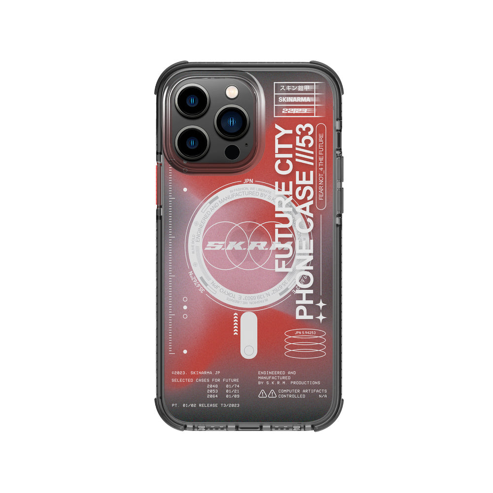 iPhone 14 Pro Max Kılıf SkinArma Şeffaf Airbag Tasarımlı M-safe Şarj Özellikli Shorai Kılıf