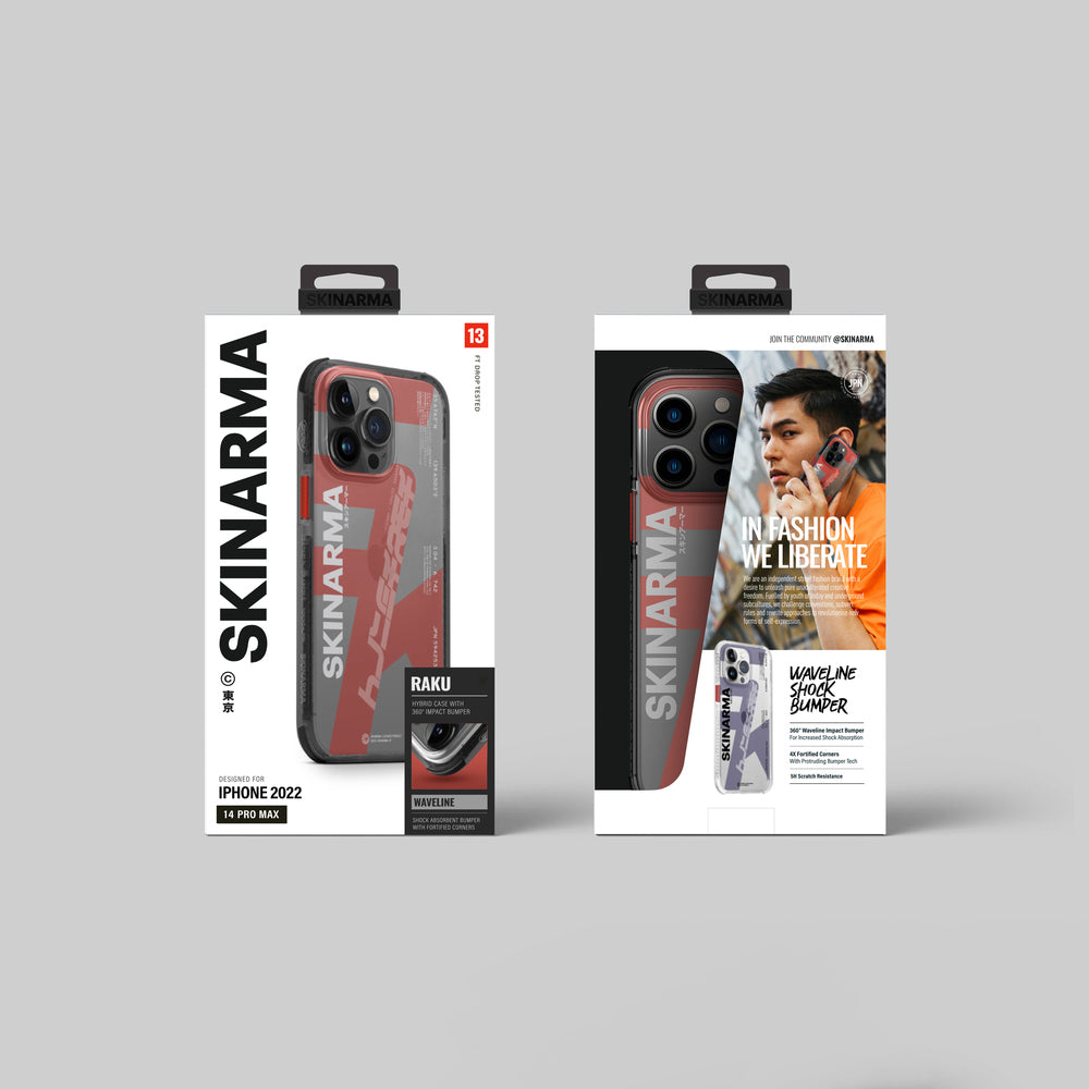 iPhone 14 Pro Max Kılıf SkinArma Şeffaf Airbag Tasarımlı Raku Kılıf