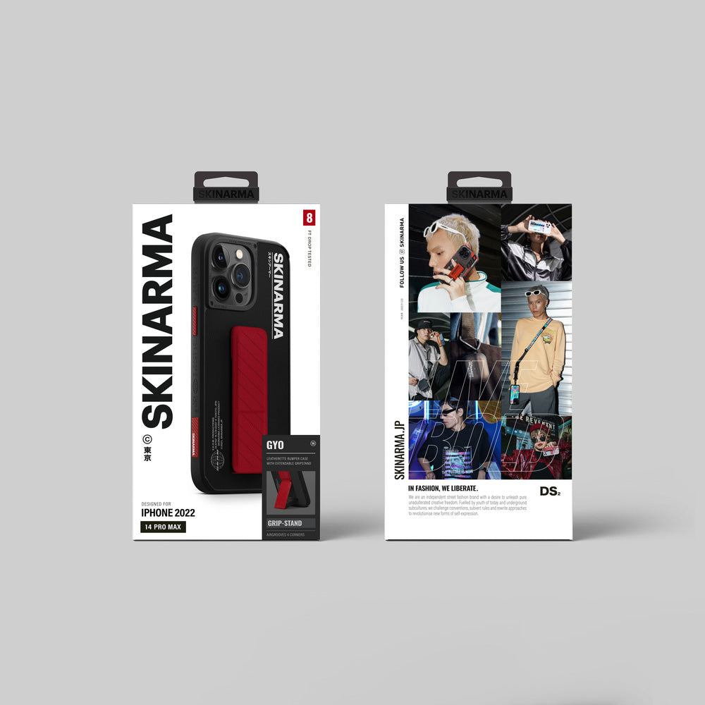 iPhone 14 Pro Max Kılıf SkinArma Standlı Deri Görünümlü Gyo Kılıf