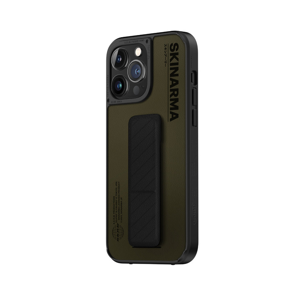iPhone 14 Pro Max Kılıf SkinArma Standlı Deri Görünümlü Gyo Kılıf