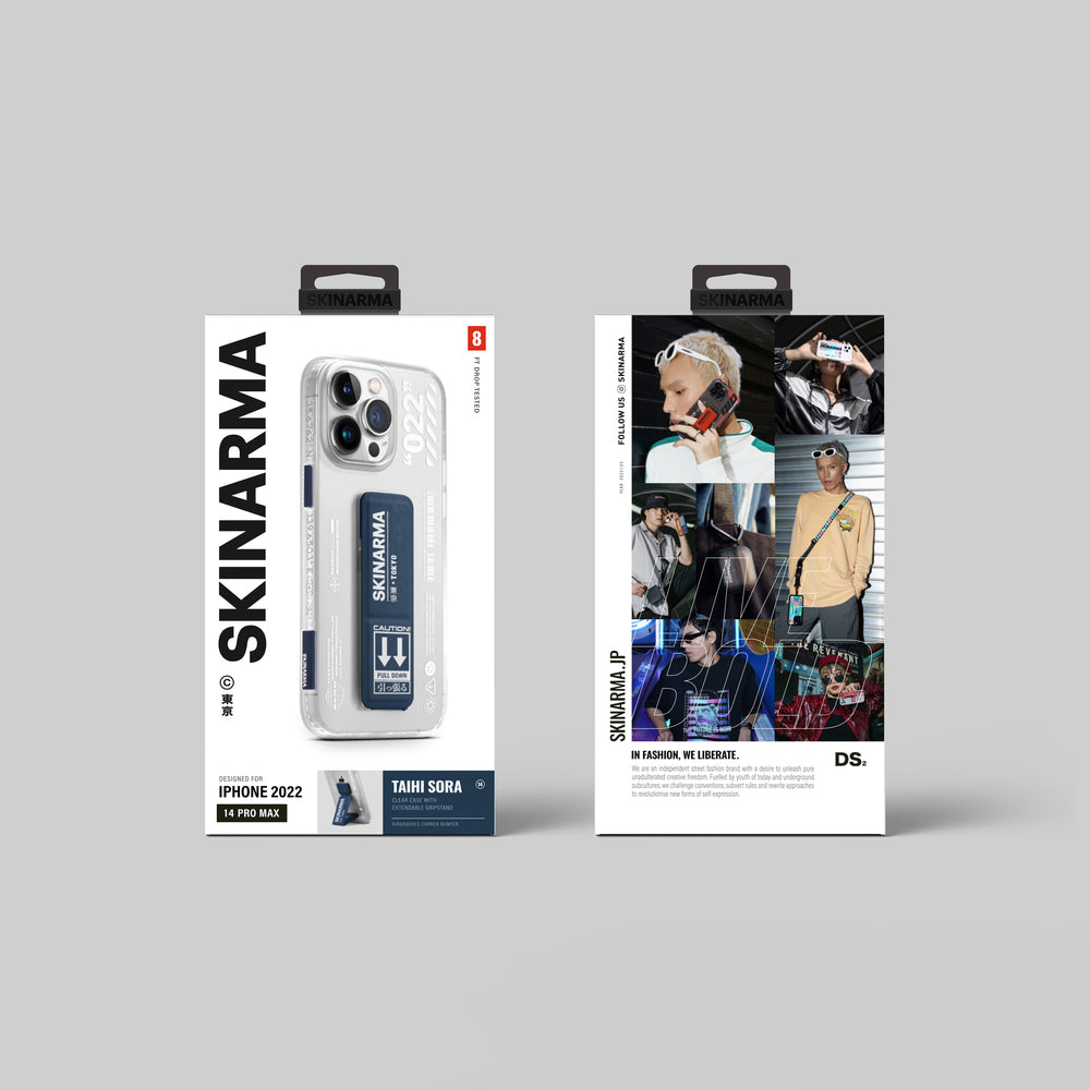 iPhone 14 Pro Max Kılıf SkinArma Standlı Şeffaf Tasarımlı Taihi Sora Kılıf