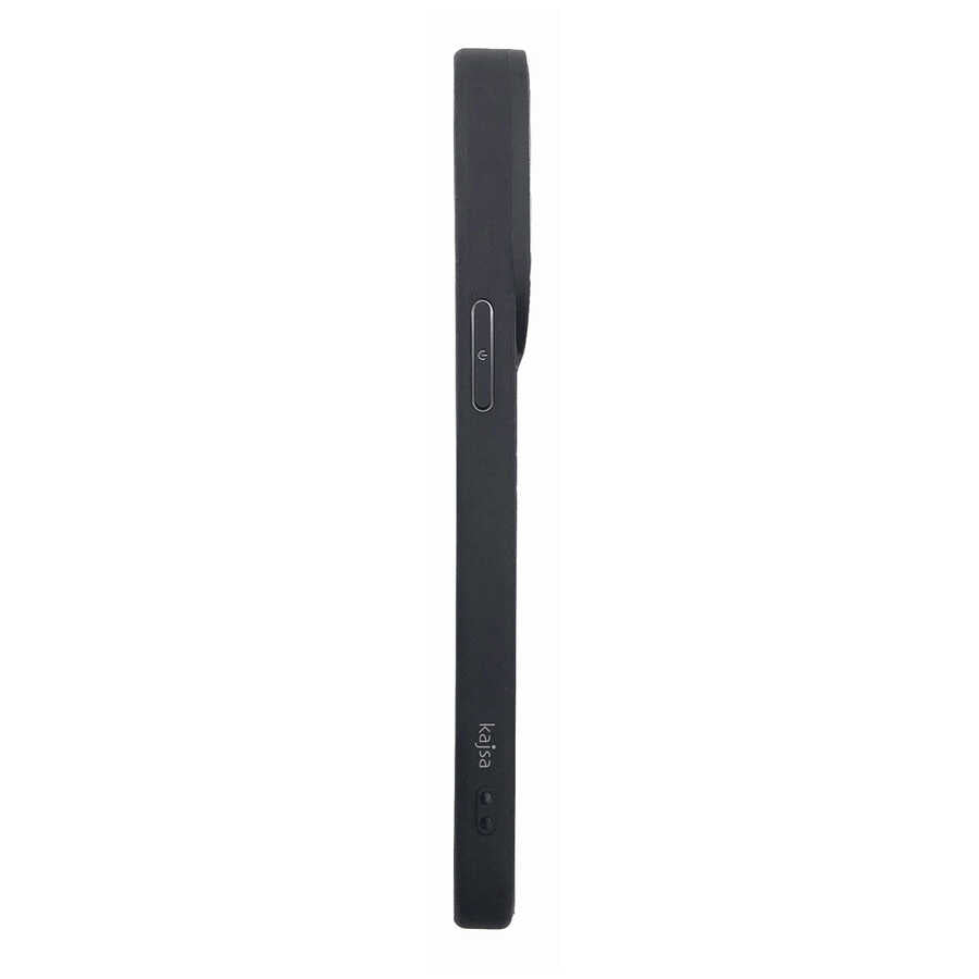 iPhone 14 Pro Max Kılıf Soft Deri Metal Kamera Çerçeveli Kajsa Litchi Kılıf