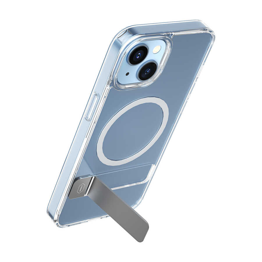 iPhone 14 Pro Max Kılıf Standlı M-safe Wireless Şarj Özellikli Wiwu Aurora Serisi Kılıf