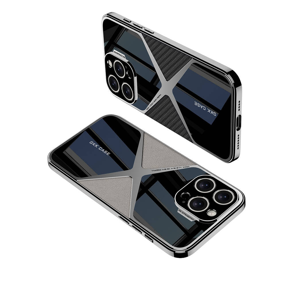 iPhone 14 Pro Max Kılıf Ultra İnce Kamera Korumalı PC + Deri Arka Yüzey Zore X-Pro Kılıf