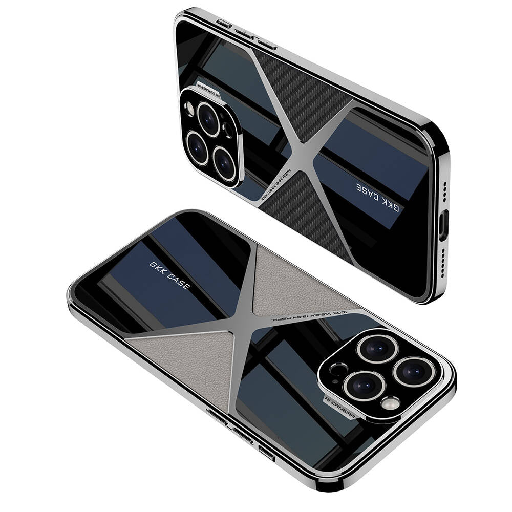 iPhone 14 Pro Max Kılıf Ultra İnce Kamera Korumalı PC + Deri Arka Yüzey Zore X-Pro Kılıf