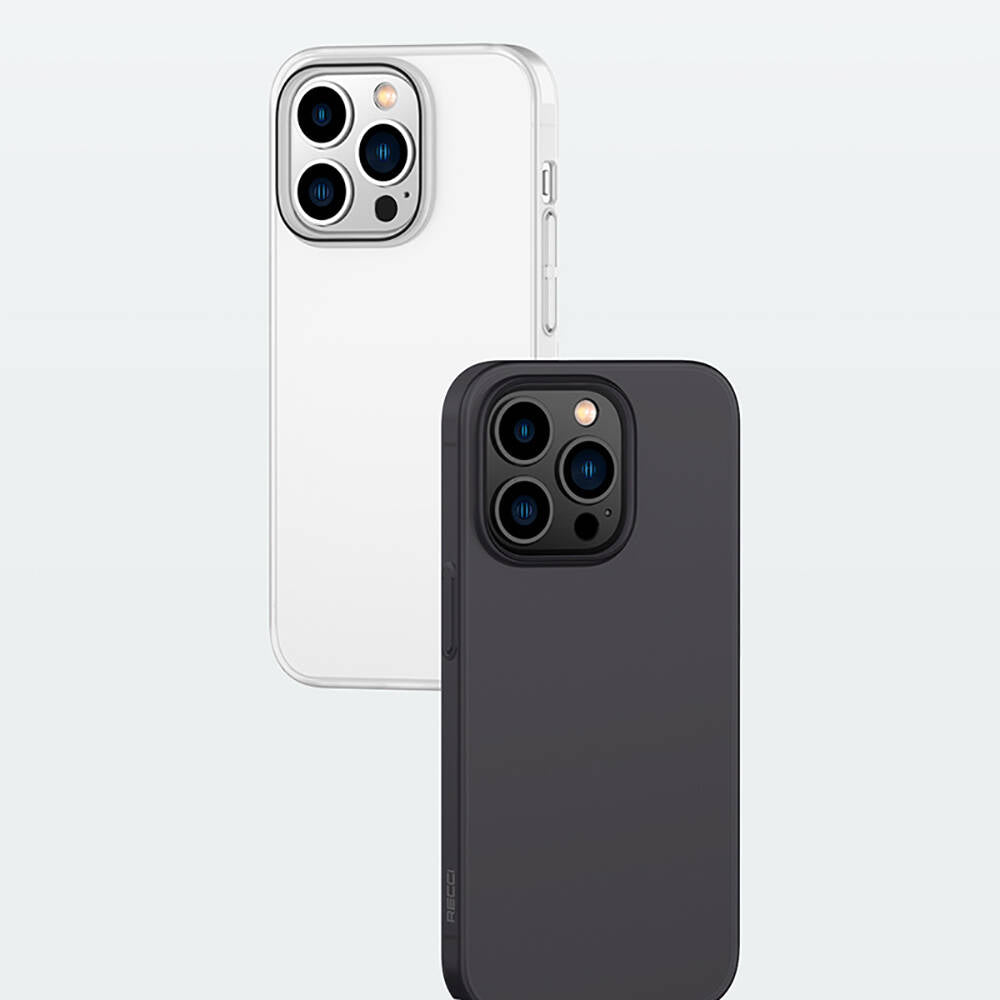 iPhone 14 Pro Max Kılıf Ultra İnce Mat PC Arka Yüzey Recci Elite Serisi Kılıf