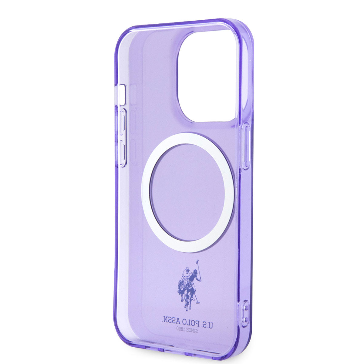 iPhone 14 Pro Max Kılıf U.S. POLO ASSN. M-safe Şarj Özellikli Transparan Tasarım Kılıf