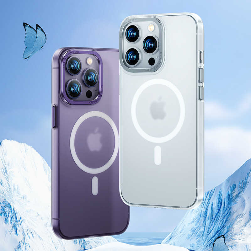 iPhone 14 Pro Max Kılıf Wireless Şarj Destekli Benks Magnetik Haze Kılıf