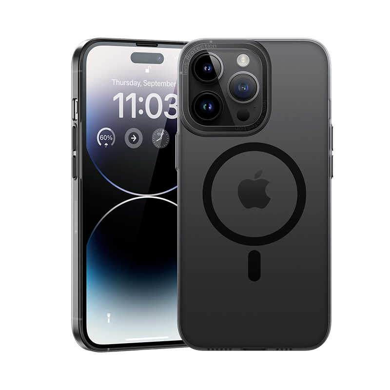 iPhone 14 Pro Max Kılıf Wireless Şarj Destekli Benks Magnetik Haze Kılıf