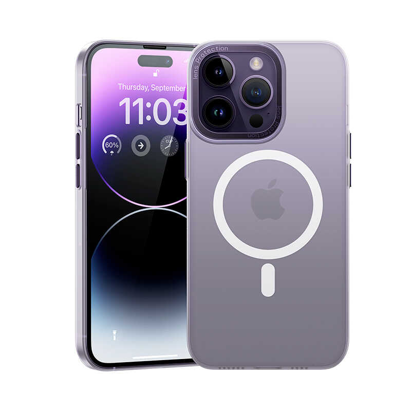 iPhone 14 Pro Max Kılıf Wireless Şarj Destekli Benks Magnetik Haze Kılıf