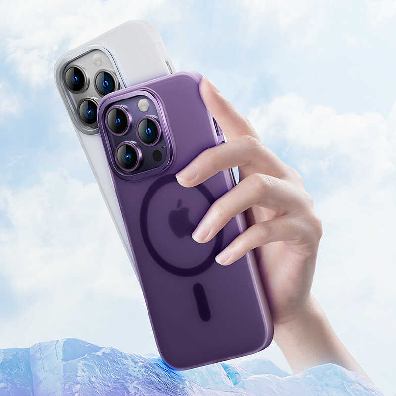 iPhone 14 Pro Max Kılıf Wireless Şarj Destekli Benks Yeni Seri Magnetik Haze Kılıf