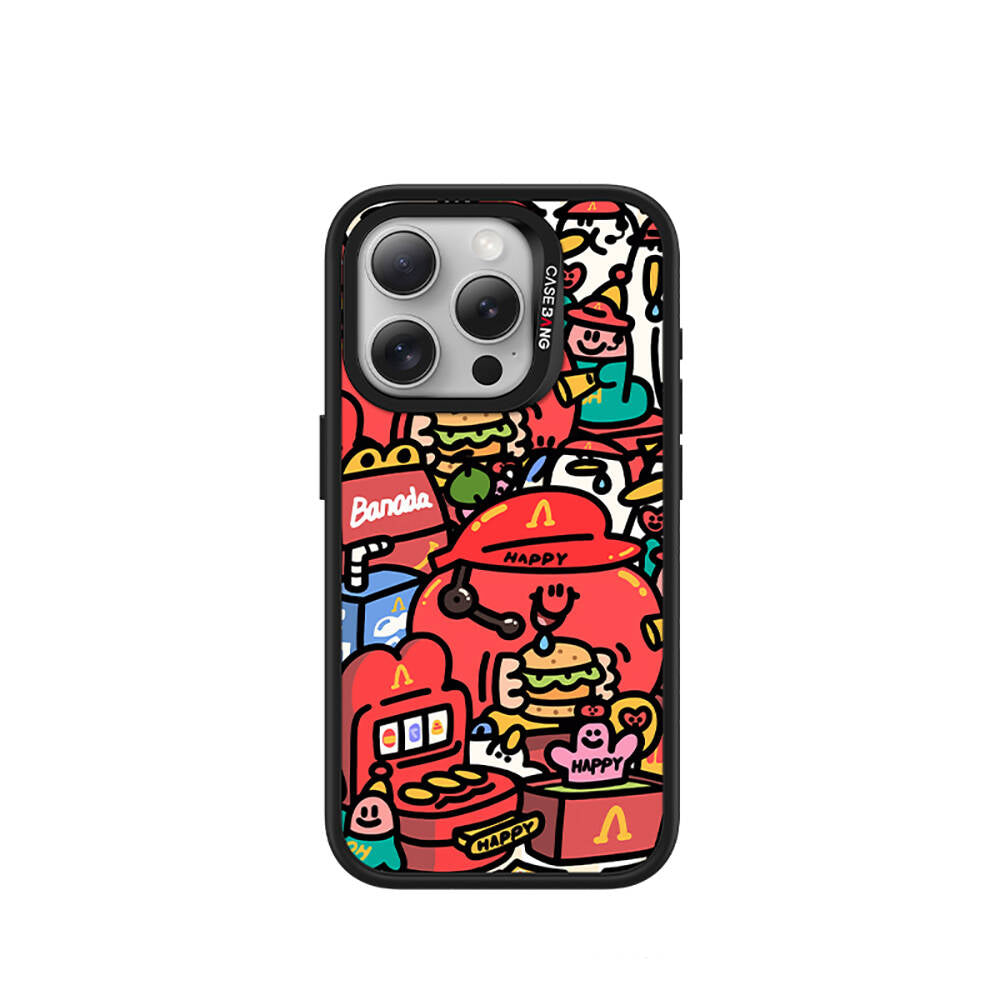 iPhone 14 Pro Max M-safe Şarj Özellikli Casebang Ahhey Serisi Arka Panel