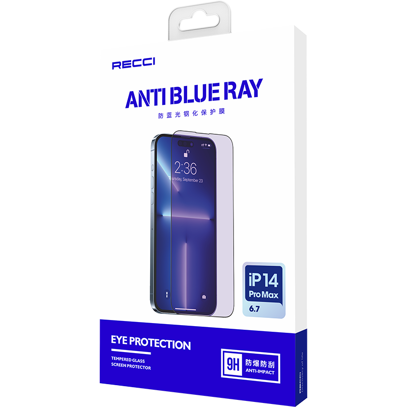 iPhone 14 Pro Max Recci Anti-Blue Light Cam Ekran Koruyucu
