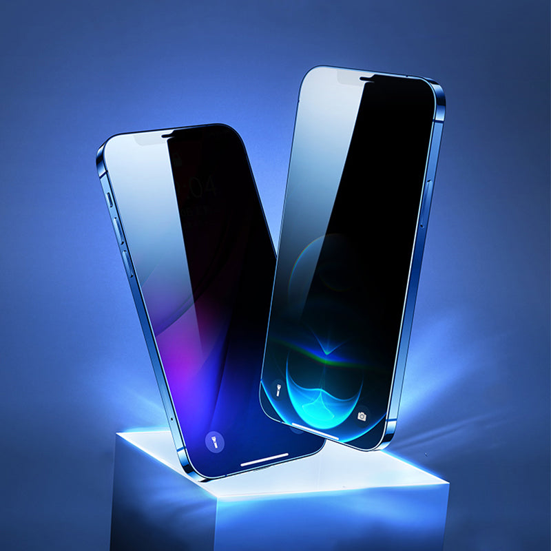 iPhone 14 Pro Max Zore Kolay Uygulama Aparatlı 5D Magic Privacy Glass Hayalet Cam Ekran