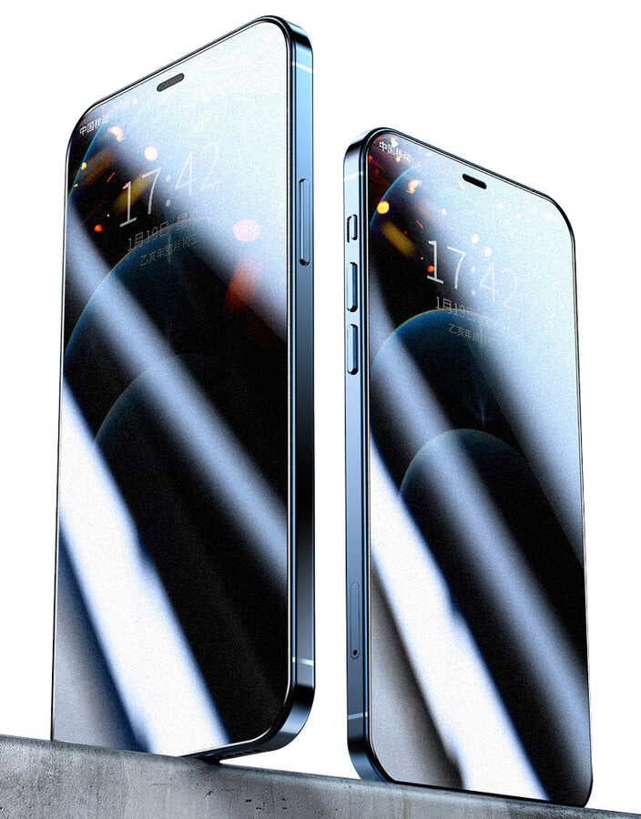 iPhone 14 Pro Max Zore Rika Premium Privacy Temperli Cam Ekran Koruyucu