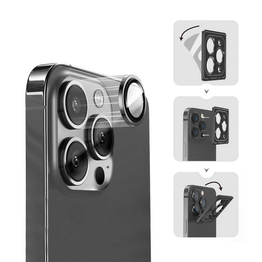 iPhone 14 Pro Wiwu Lens Guard Metal Kamera Lens Koruyucu