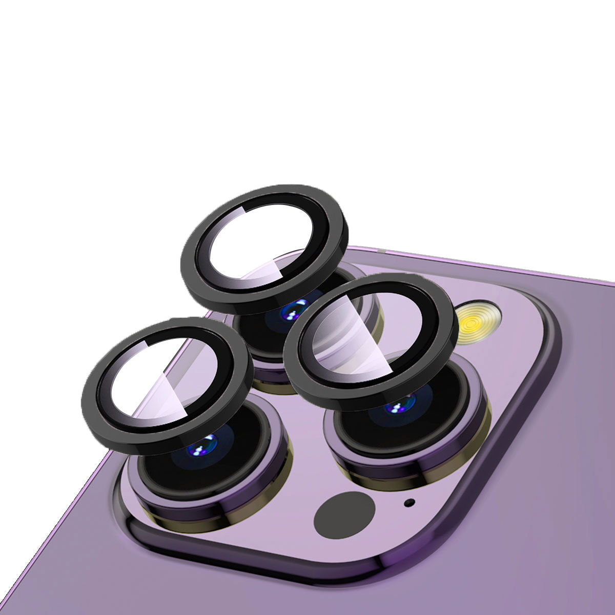 iPhone 14 Pro Zore CL-12 Premium Safir Parmak İzi Bırakmayan Anti-Reflective Kamera Lens Koruyucu