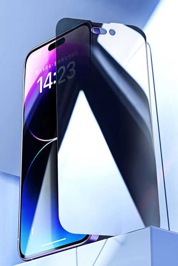 iPhone 14 Pro Zore Kor Privacy Cam Ekran Koruyucu