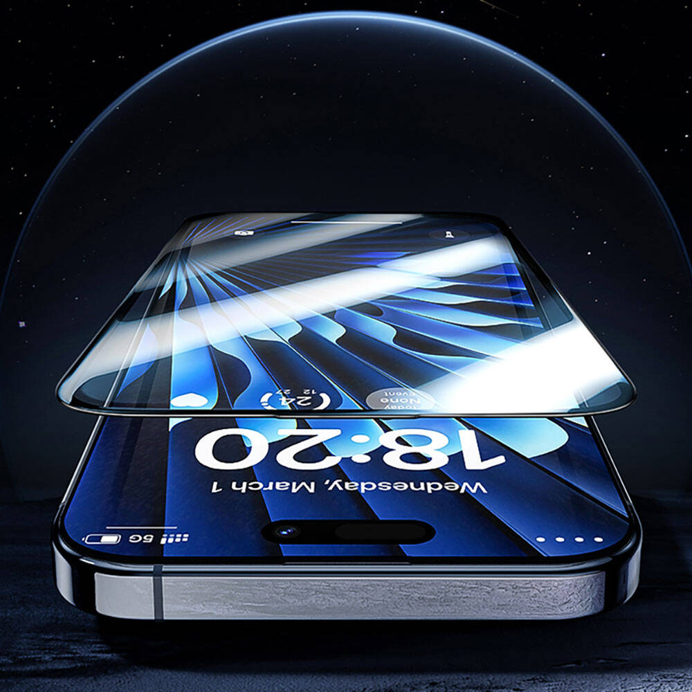 iPhone 15 Benks Glass Warrior Safir Coating Ekran Koruyucu + Kolay Uygulama Aparatlı