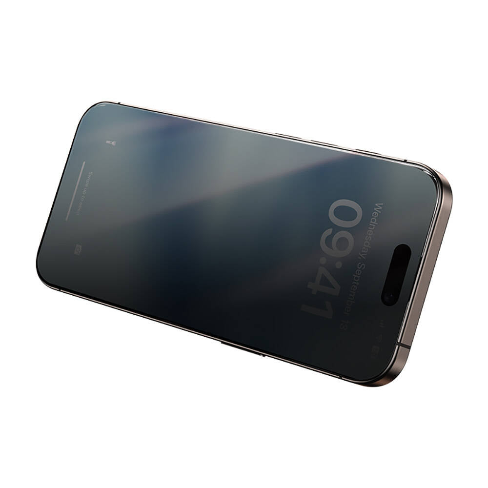 iPhone 15 Benks Ultra Shield 0.4mm Privacy Ekran Koruyucu + Kolay Uygulama Aparatlı