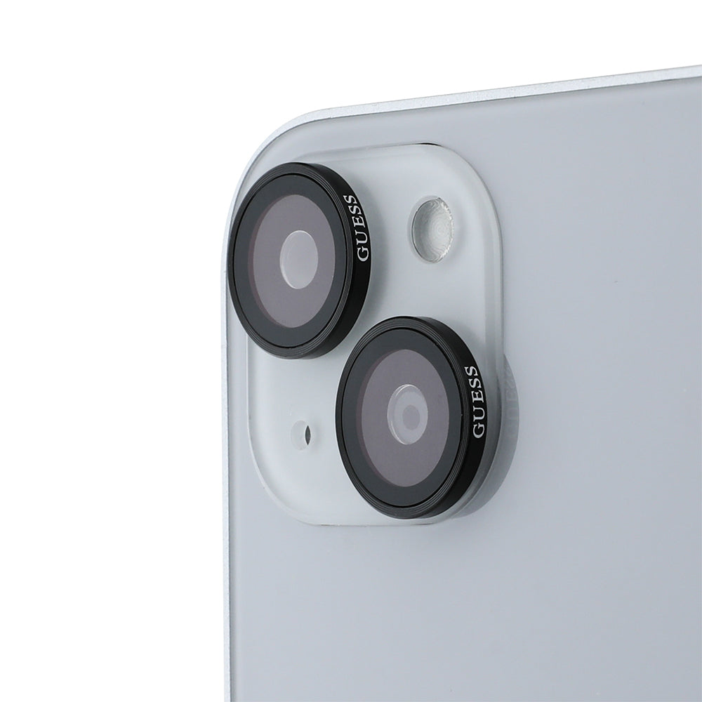 iPhone 15 Guess Orijinal Lisanslı Metal Kamera Lens Koruyucu