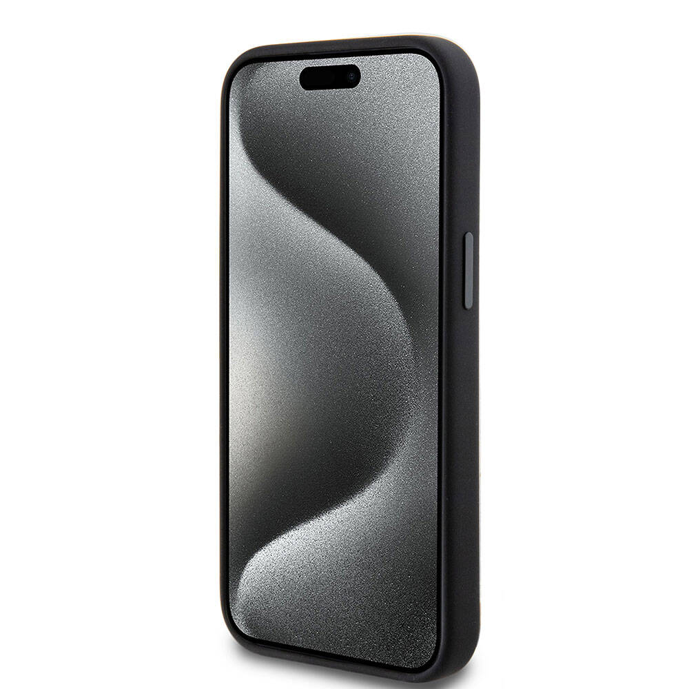 iPhone 15 Kılıf AMG Orijinal Lisanslı M-safe Şarj Özellikli Silikon Kırmızı Çizgili Kılıf