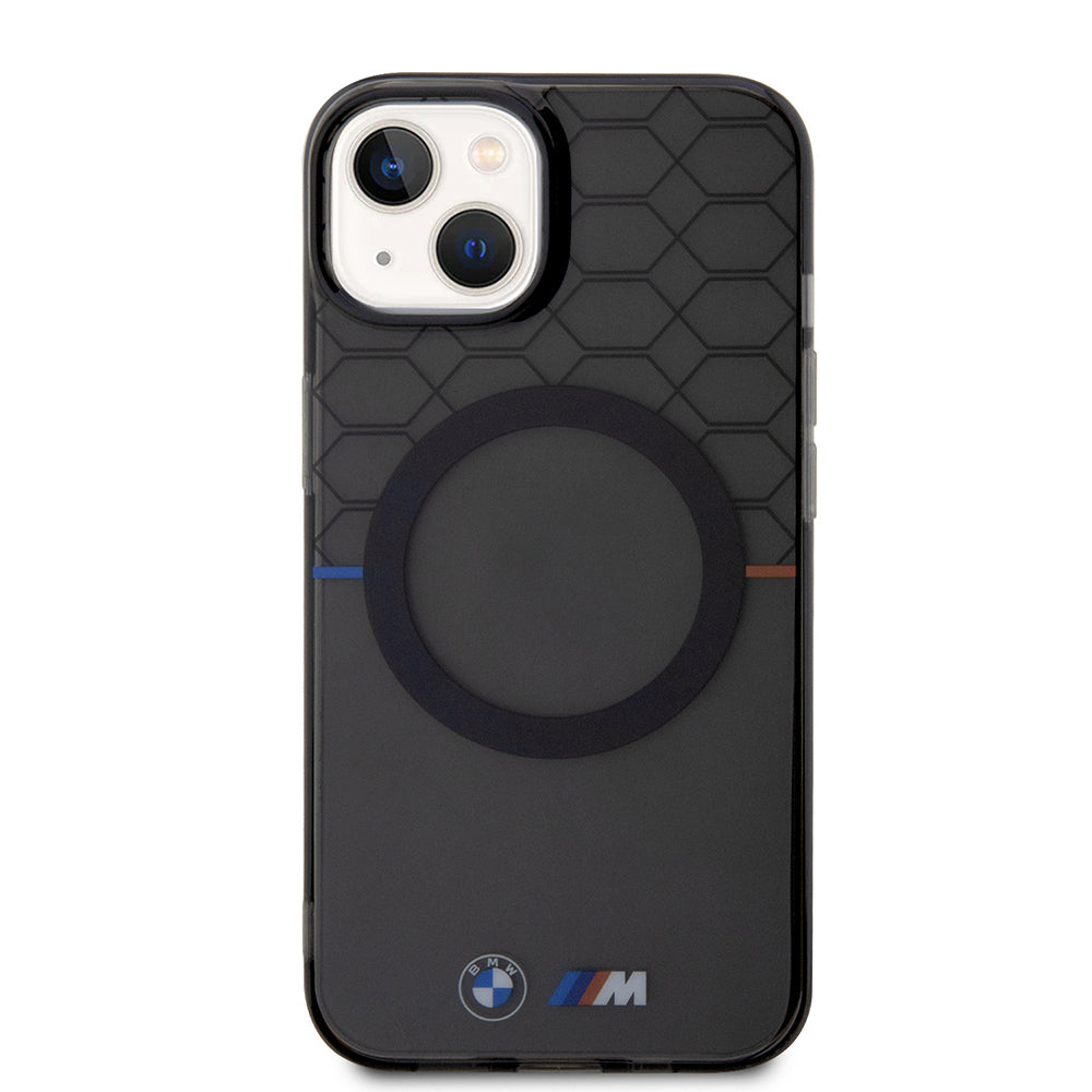 iPhone 15 Kılıf BMW Magsafe Şarj Özellikli Transparan M Dizayn Orijinal Lisanslı Kılıf