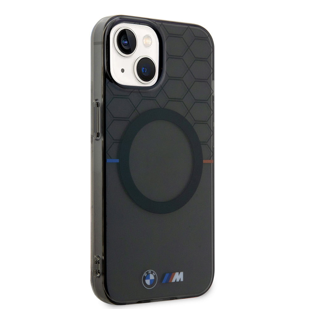 iPhone 15 Kılıf BMW Magsafe Şarj Özellikli Transparan M Dizayn Orijinal Lisanslı Kılıf