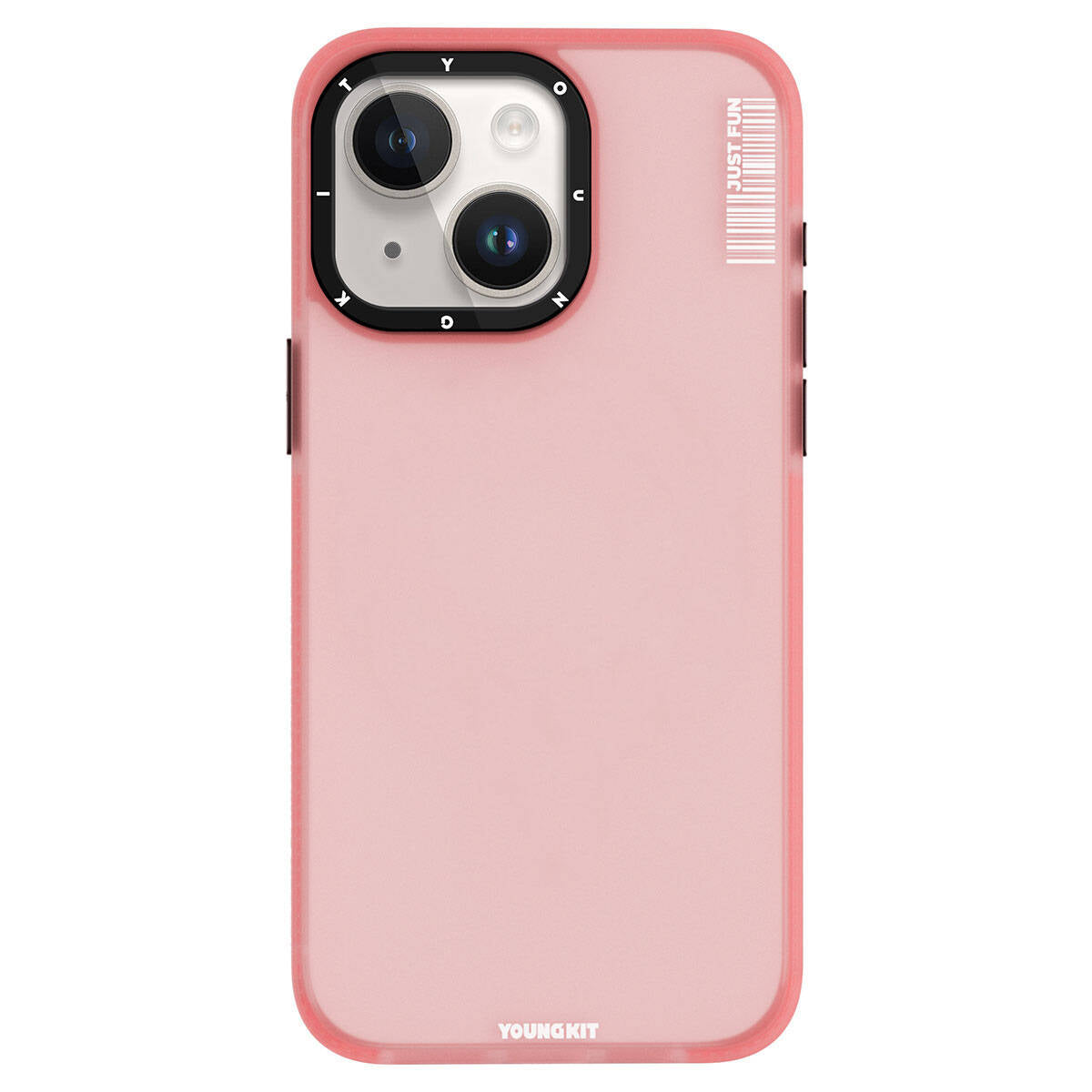 iPhone 15 Kılıf Buzlu Mat Tasarım Youngkit Colored Sand Serisi Kılıf