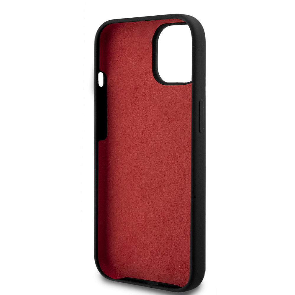 iPhone 15 Kılıf Ferrari Orijinal Lisanslı Metal Logolu SF Yazılı Kılıf