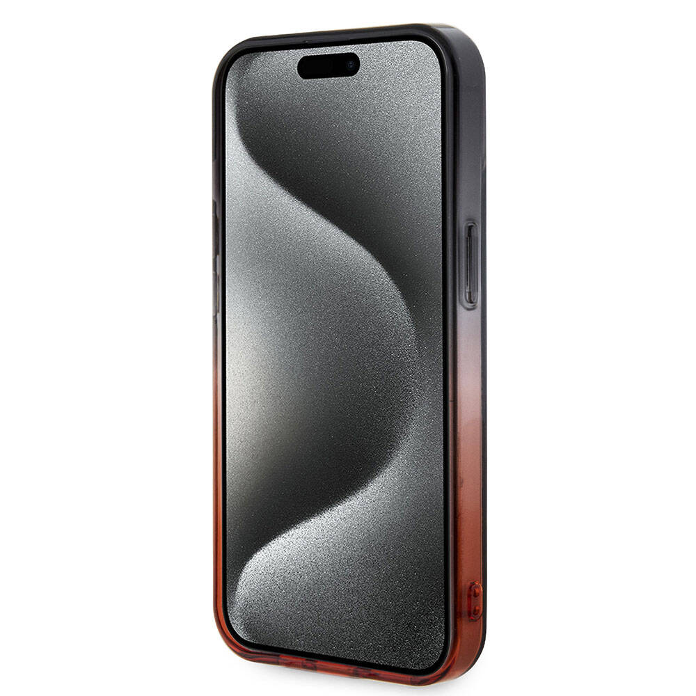 iPhone 15 Kılıf Ferrari Orijinal Lisanslı Transparan SF Yazılı Kenarları Renk Geçişli Kılıf