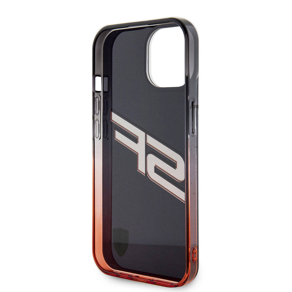 iPhone 15 Kılıf Ferrari Orijinal Lisanslı Transparan SF Yazılı Kenarları Renk Geçişli Kılıf