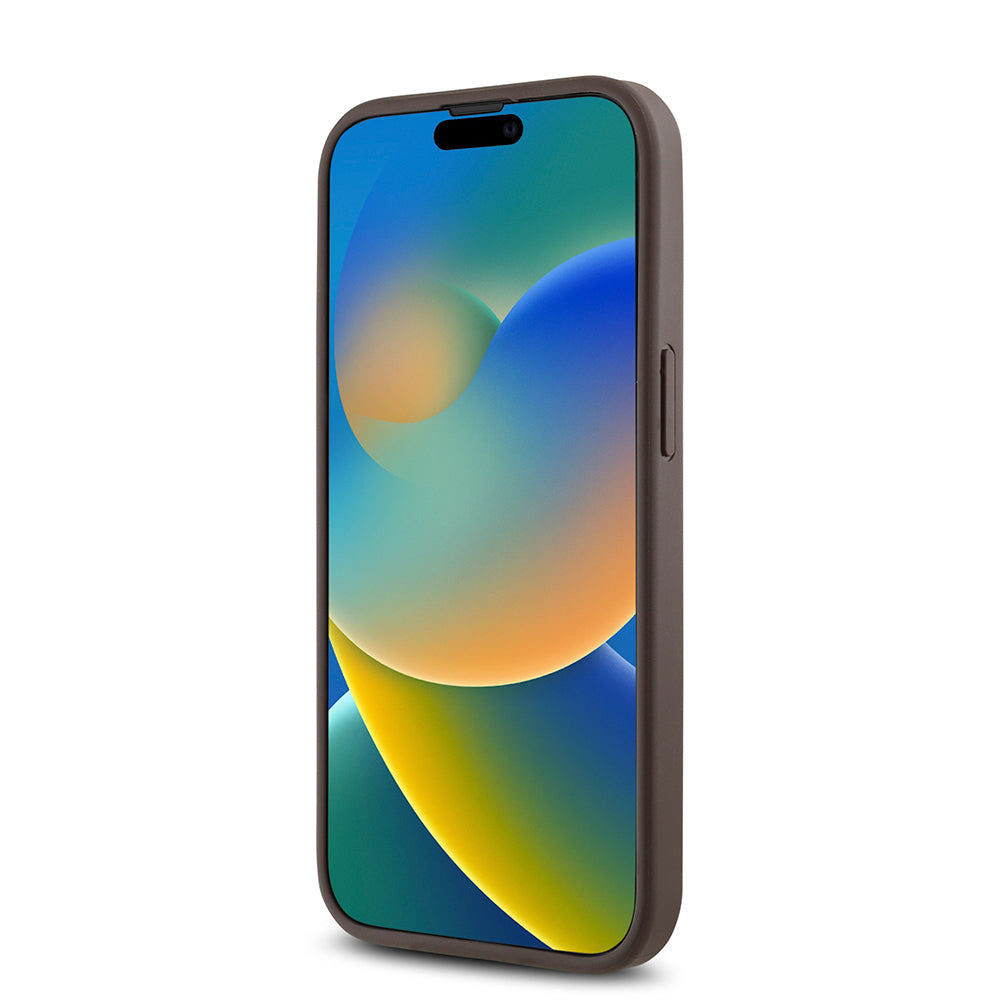 iPhone 15 Kılıf Guess Orijinal Lisanslı M-safe Şarj Özellikli Gül Baskılı 4G Desenli Yazı Logolu Kılıf