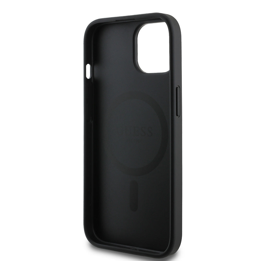 iPhone 15 Kılıf Guess Orijinal Lisanslı M-safe Şarj Özellikli Small 4G Classic Kılıf