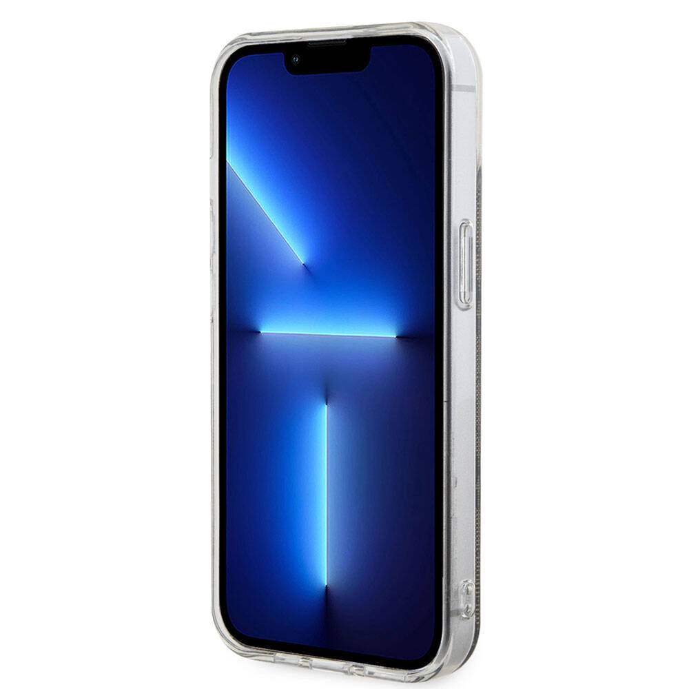 iPhone 15 Kılıf Guess Orijinal Lisanslı M-safe Şarj Özellikli Yazı Logolu 4G Desenli Kılıf