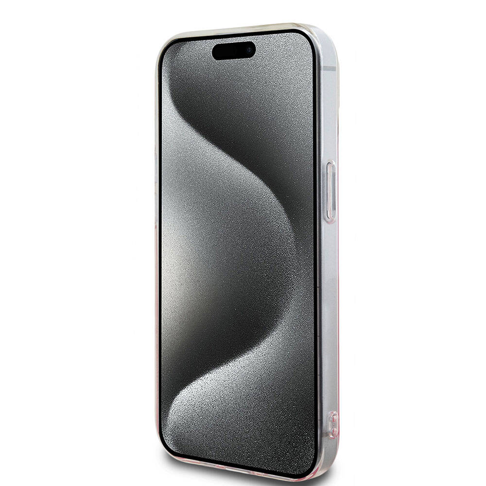 iPhone 15 Kılıf Hello Kitty Orijinal Lisanslı Yazı ve İkonik Logolu Kitty Head Kılıf