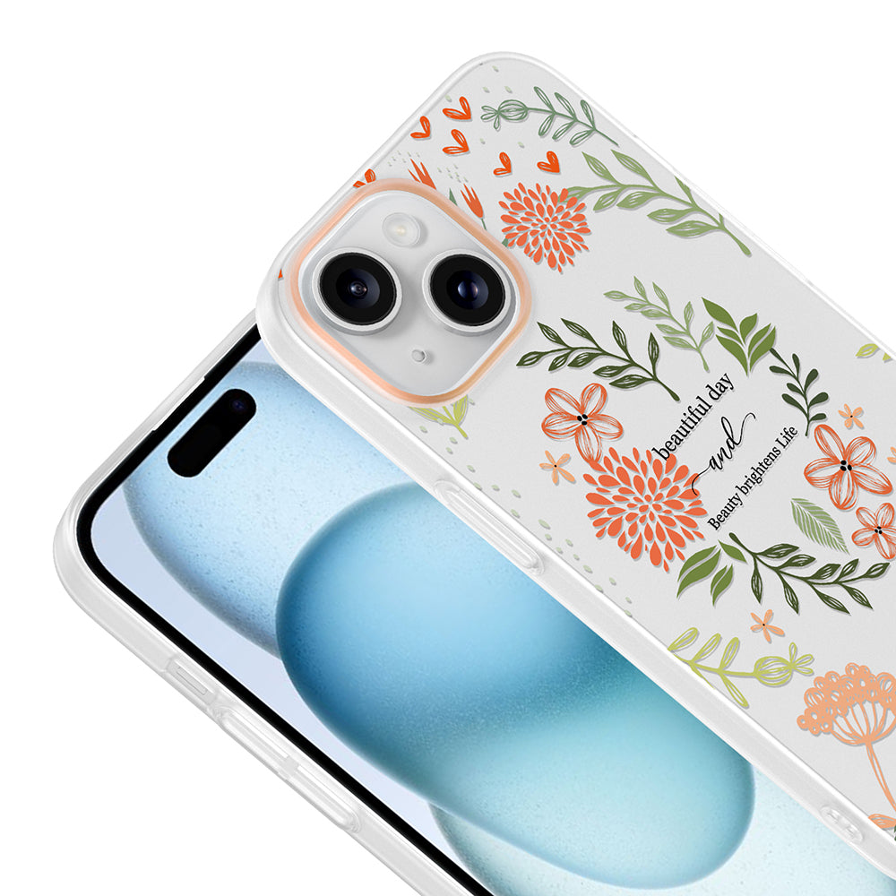 iPhone 15 Kılıf Kamera Korumalı Desenli Zore Klip Kılıf