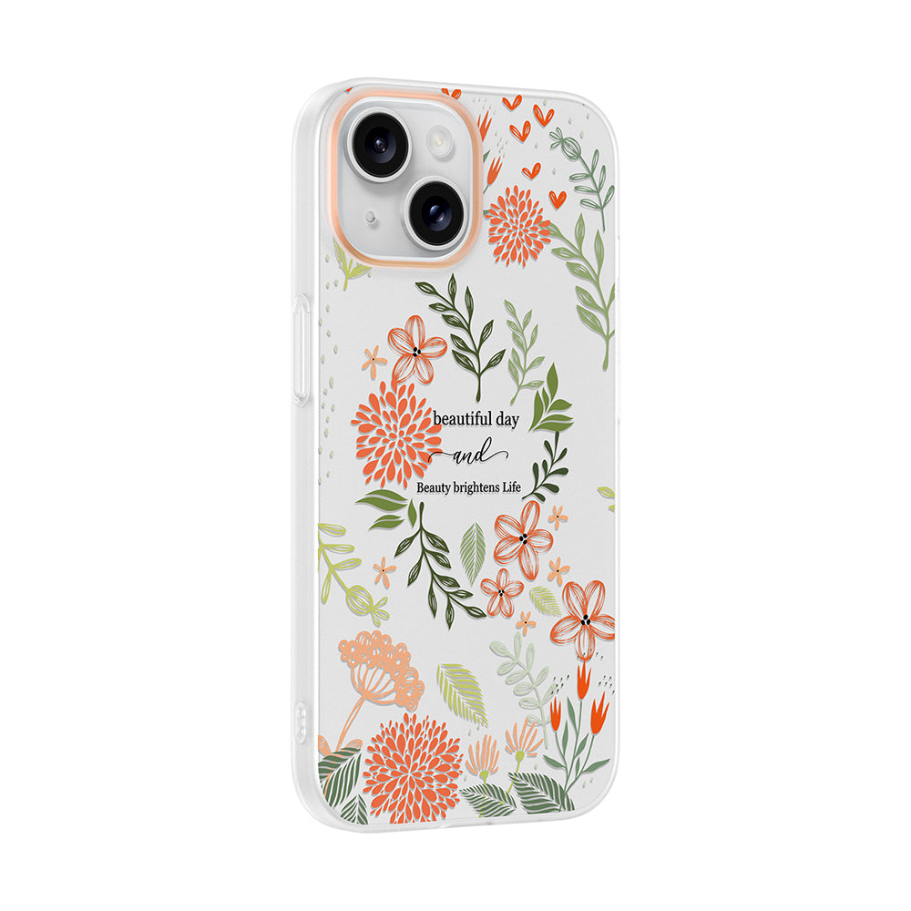 iPhone 15 Kılıf Kamera Korumalı Desenli Zore Klip Kılıf