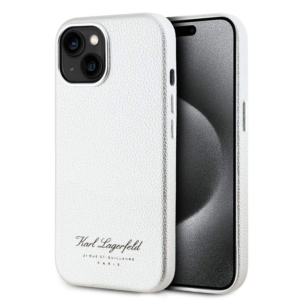 iPhone 15 Kılıf Karl Lagerfeld Orijinal Lisanslı KL Yazılı Hotel Kılıf
