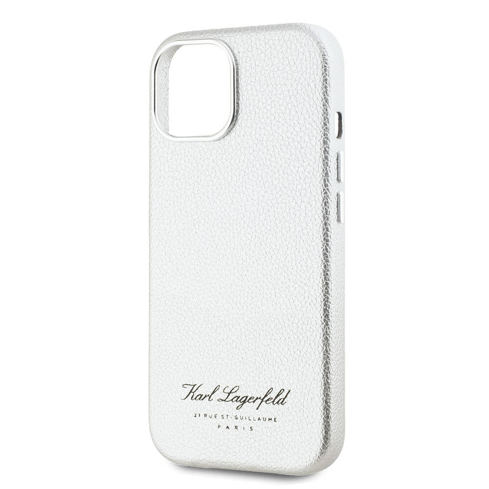 iPhone 15 Kılıf Karl Lagerfeld orijinal Lisanslı KL Yazılı Hotel Kılıf