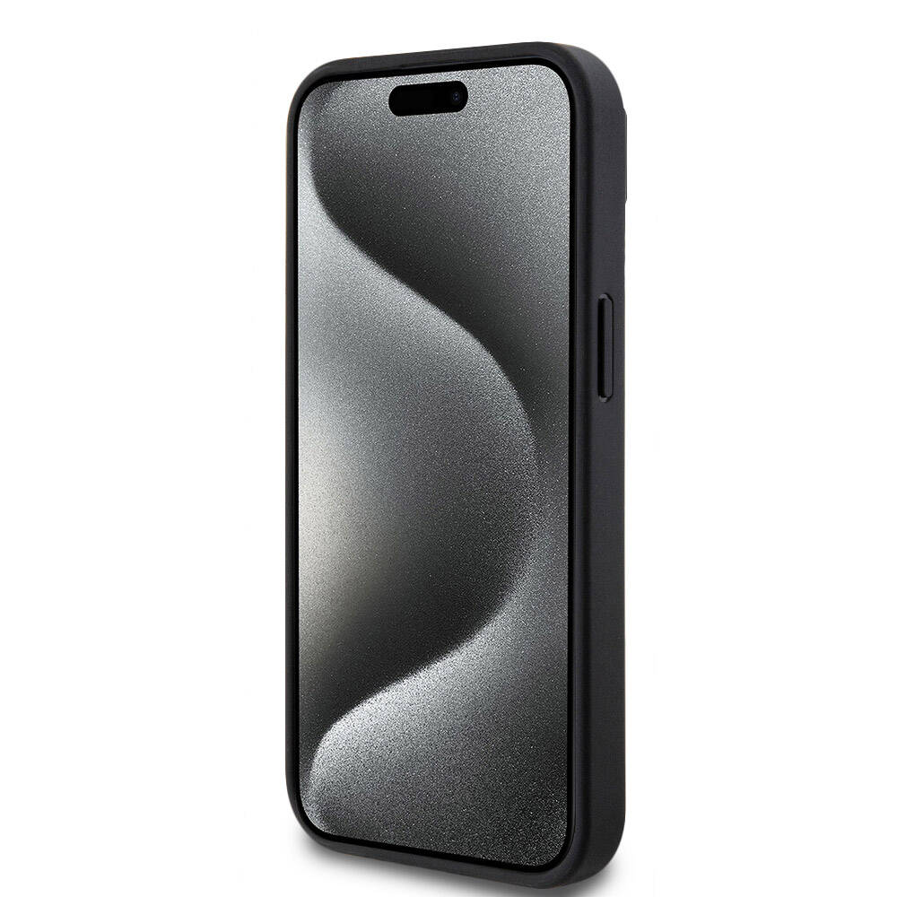 iPhone 15 Kılıf Lacoste Orijinal Lisanslı PU Pike Desenli Arka Yüzey İkonik Timsah Dokuma Logolu Kılıf