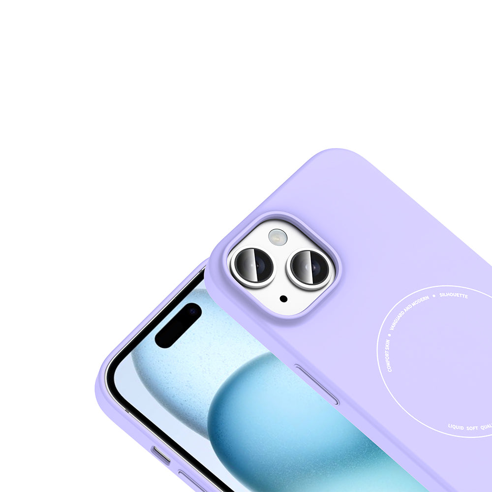 iPhone 15 Kılıf M-Safe Şarj Özellikli Kamera Korumalı Zore Elio Sert PC Kılıf