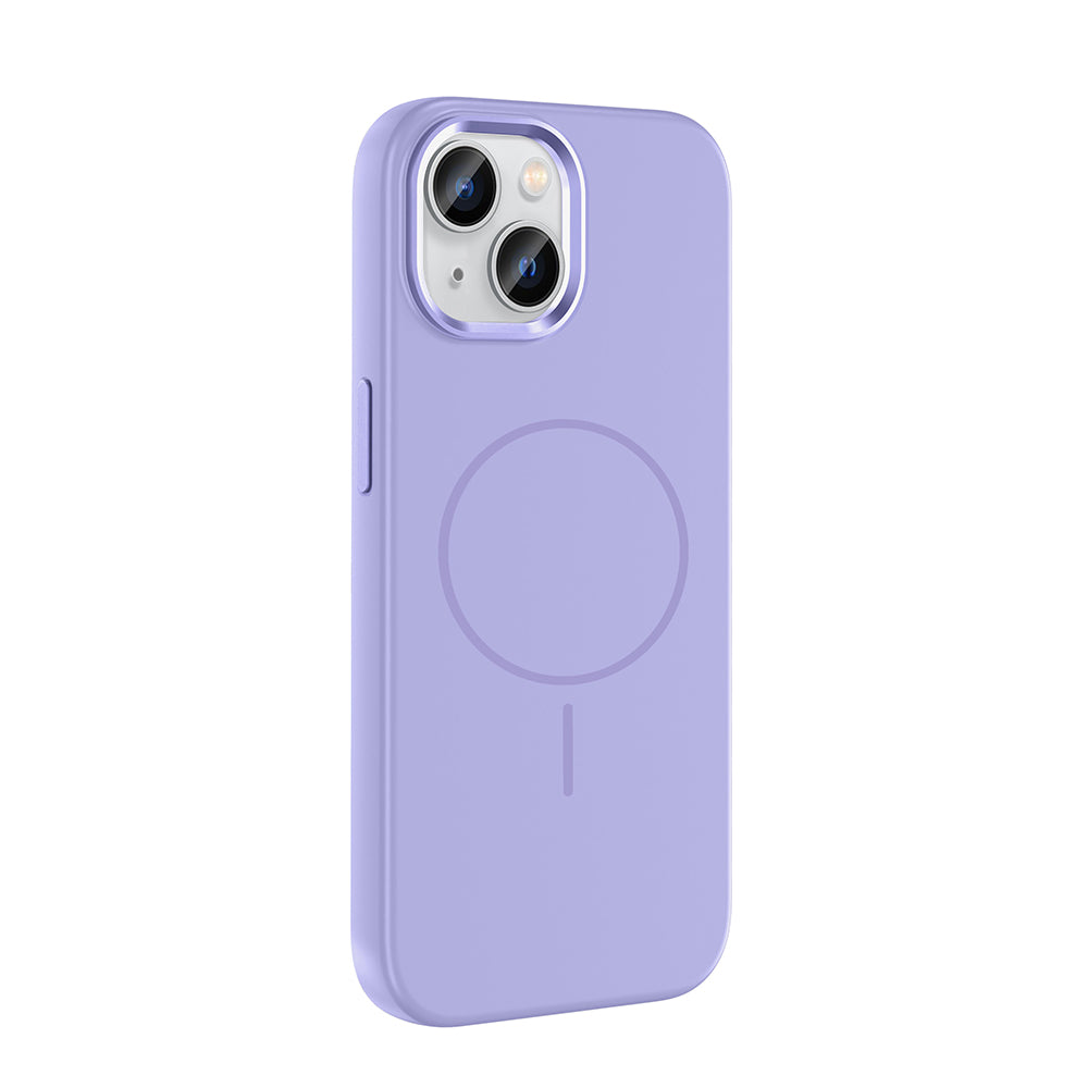 iPhone 15 Kılıf M-Safe Şarj Özellikli Metal Kamera Çerçeveli Zore Edi Silikon Kılıf