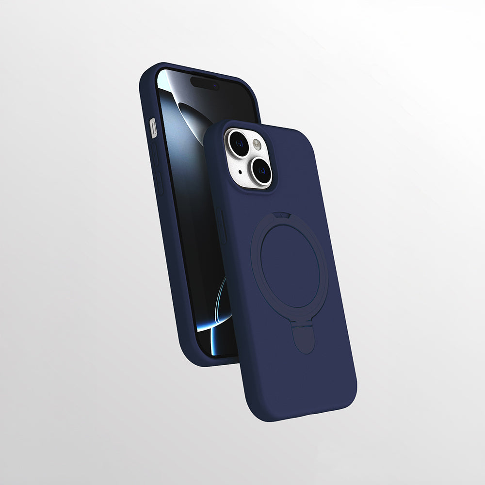 iPhone 15 Kılıf M-safe Şarj Özellikli Standlı Zore Samara Kılıf
