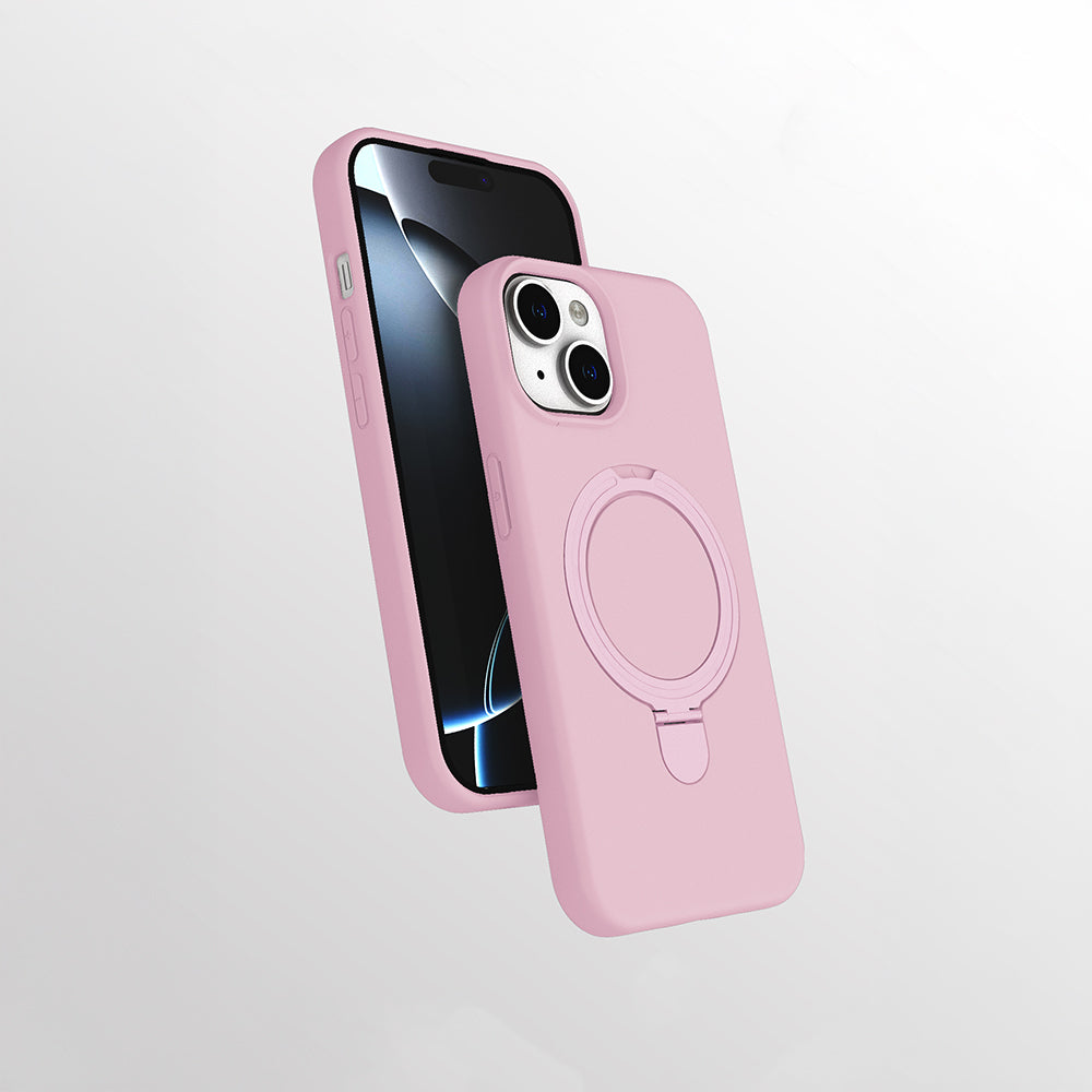 iPhone 15 Kılıf M-safe Şarj Özellikli Standlı Zore Samara Kılıf