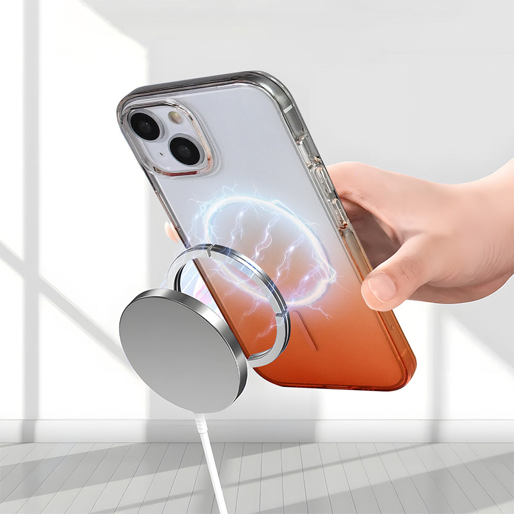 iPhone 15 Kılıf M-Safe Şarj Özellikli Zore Septik Silikon Kılıf