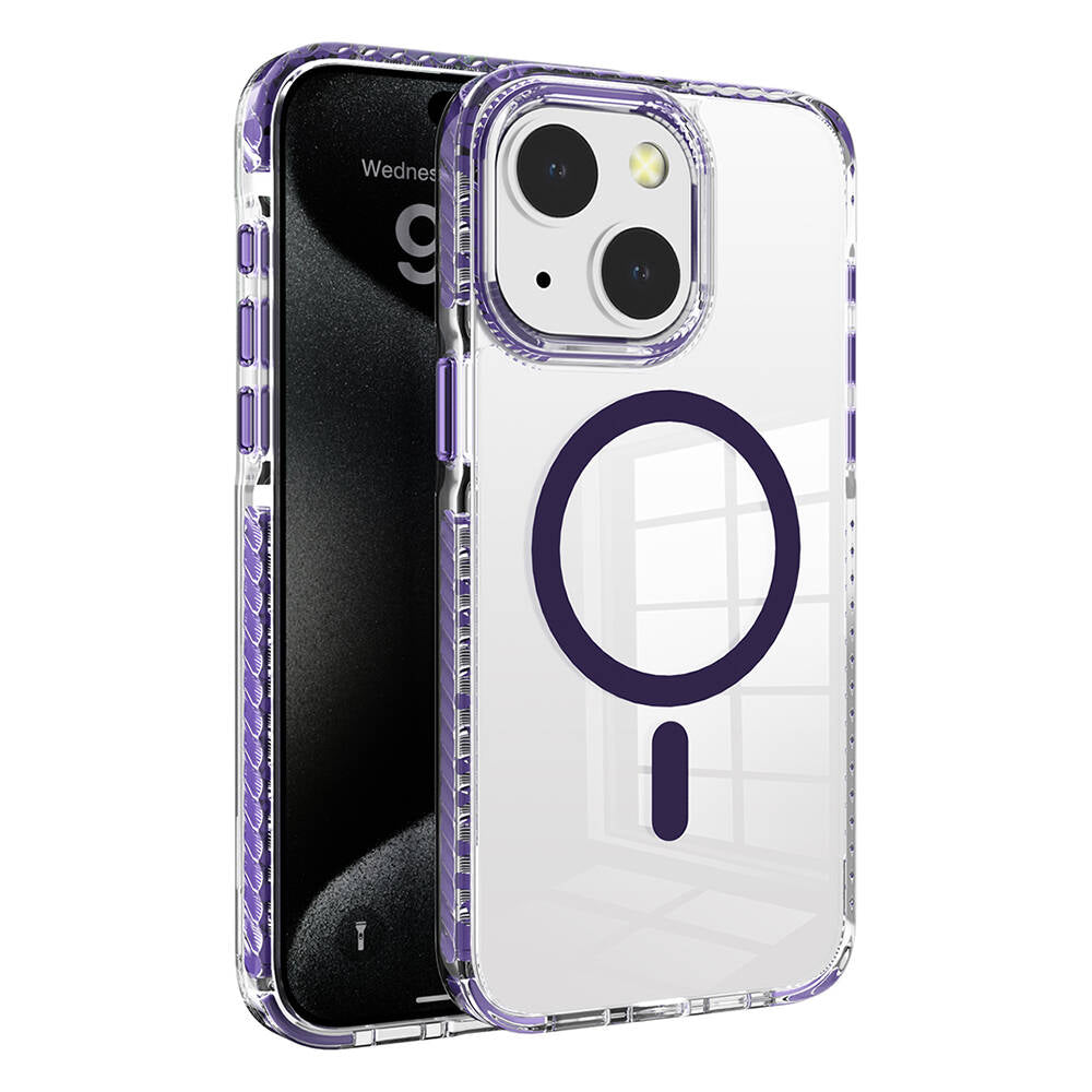 iPhone 15 Kılıf M-safe Şarj Özellikli Airbagli Takılabilir Askı Aparatlı Zore Nana Kılıf