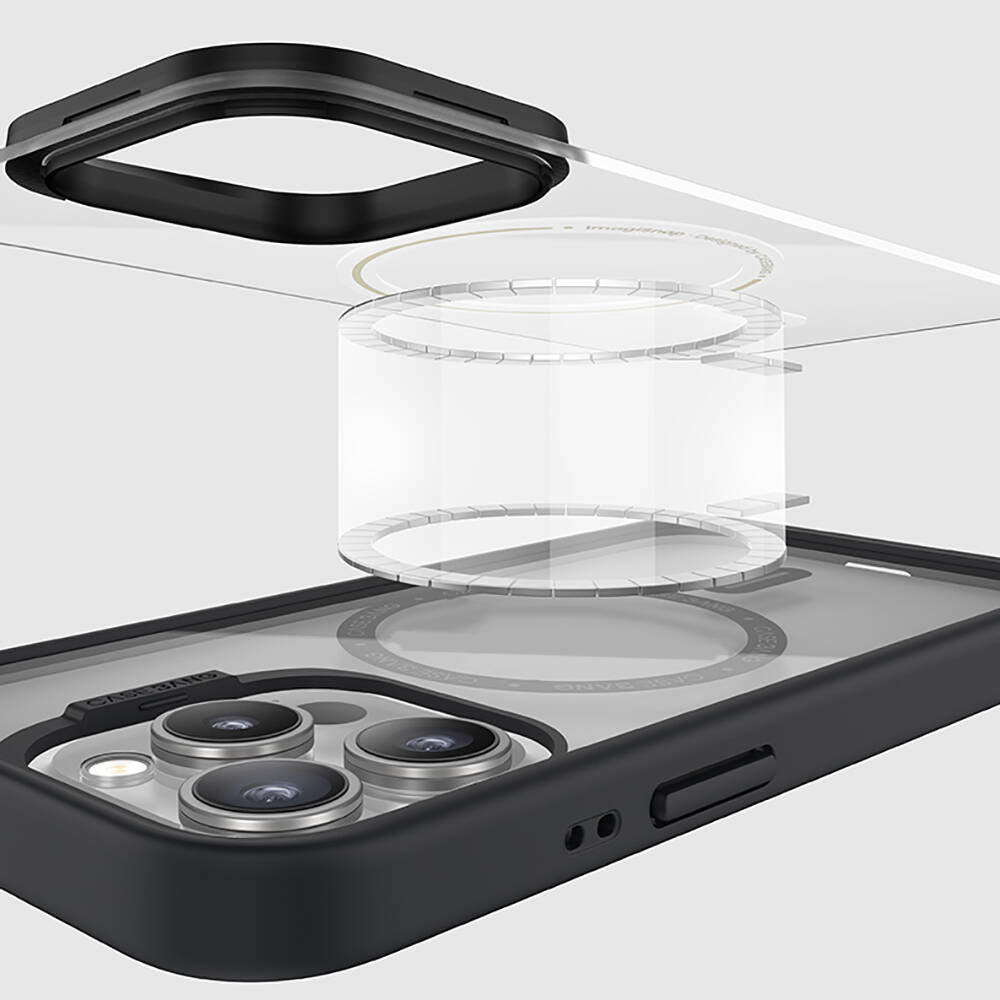 iPhone 15 Kılıf M-safe Şarj Özellikli Casebang Body Frame Kılıf